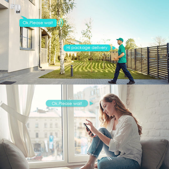 Buitenbewakingscamera 360° Met WiFi En Beweging Detectie 6