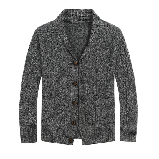 Cardigan Heren Cashmere Ontspannen Pasvorm Tijdloos Design 0