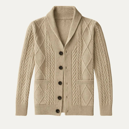 Cardigan Heren Cashmere Ontspannen Pasvorm Tijdloos Design 1