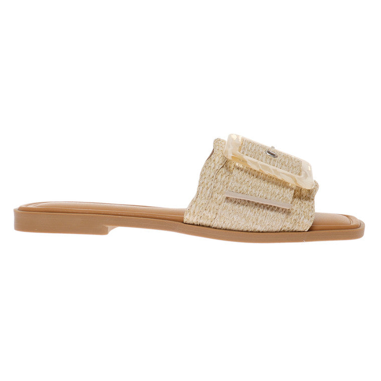 Casual Sandalen met Gesp Natuurlijk 0