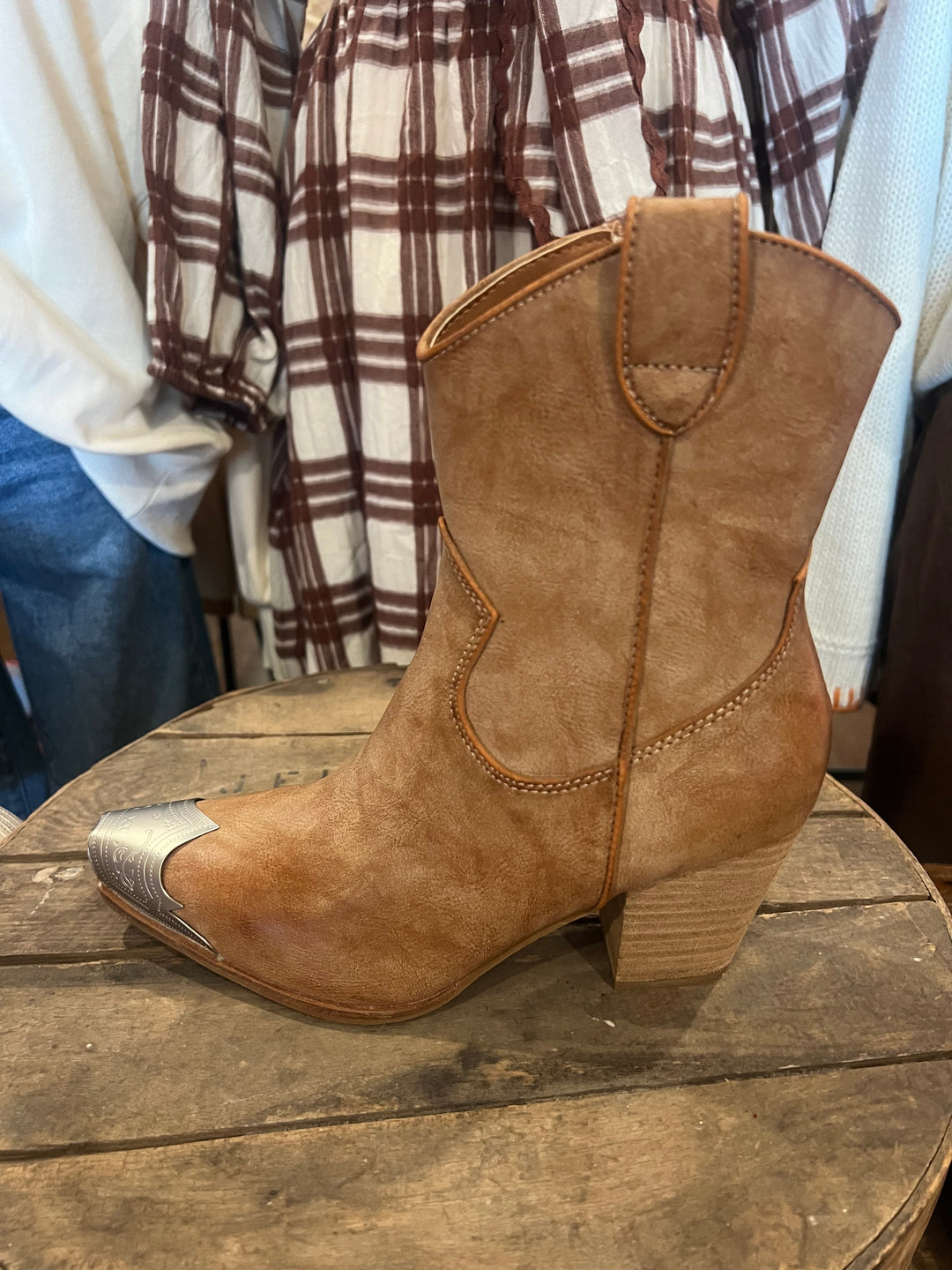 Casual Western Boots Dames Nubuck 1