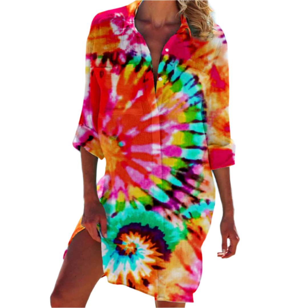 Dames A-Lijn Hemd Valencia Klassiek Zomer 0