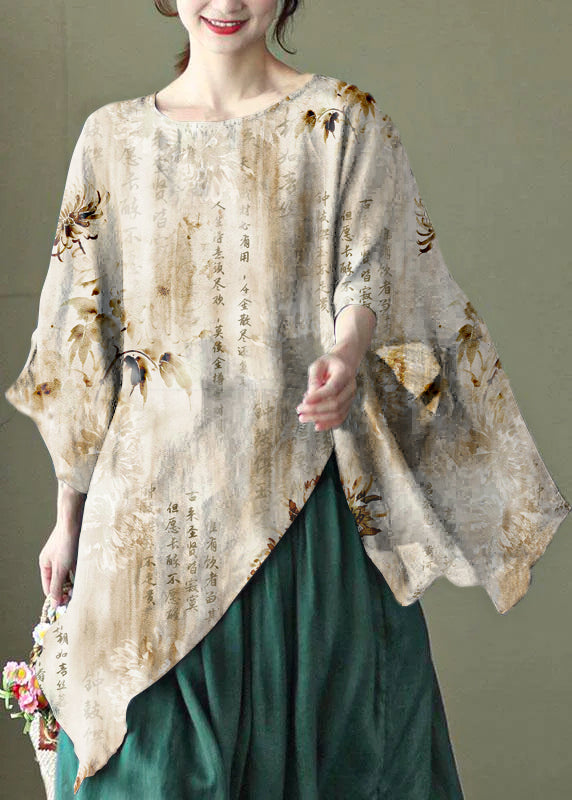 Dames Asymmetrisch Shirt met Geborduurd Ontwerp 6