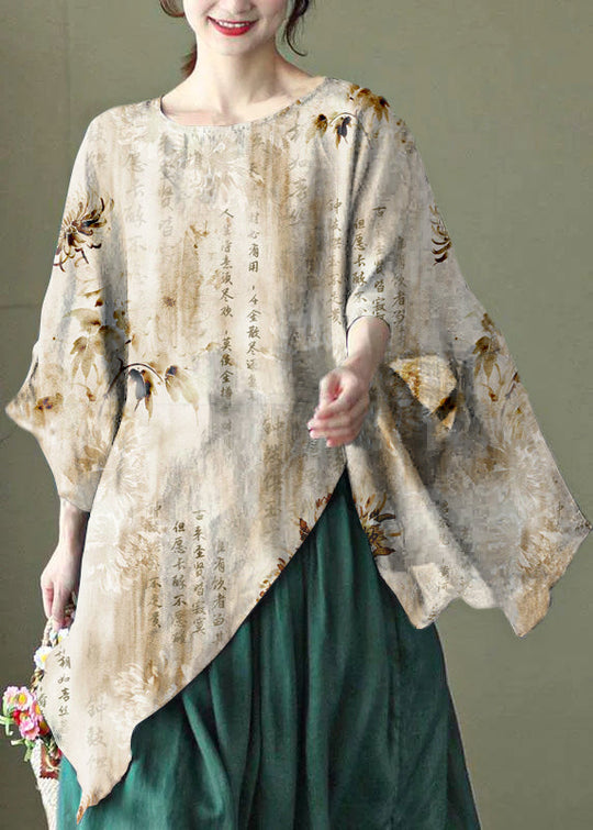 Dames Asymmetrisch Shirt met Geborduurd Ontwerp 6