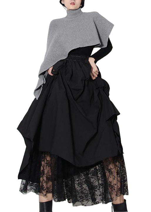 Dames Asymmetrische Zomerrok Patchwork Stijl 0