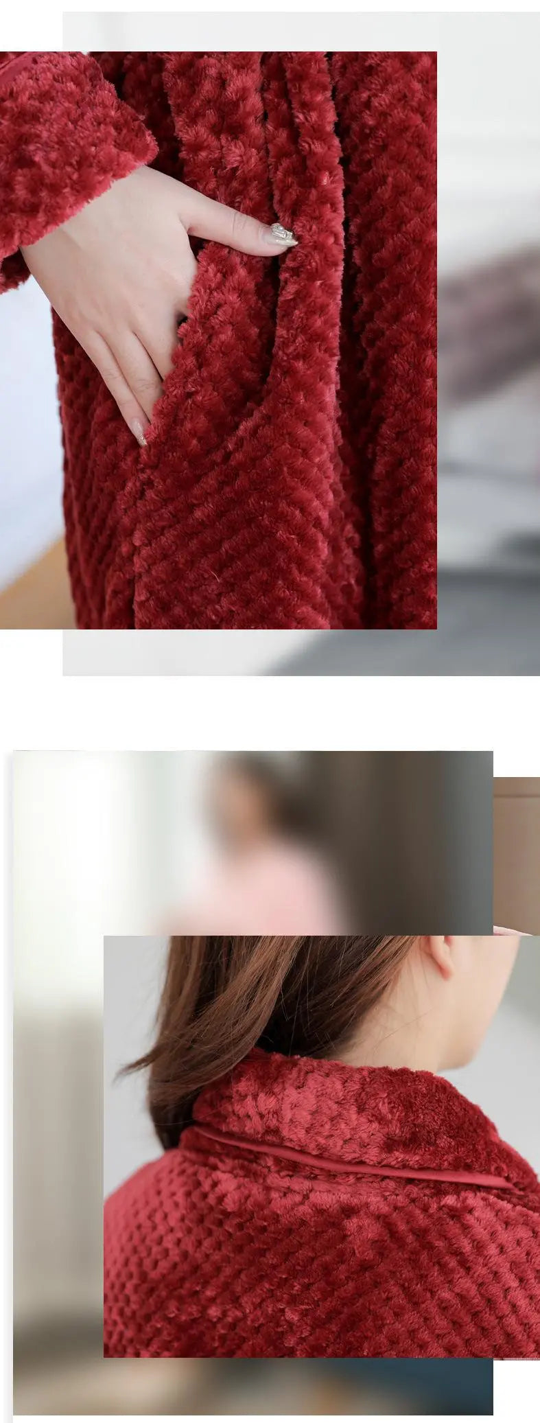 Dames Badjas Met Omslagkraag 7