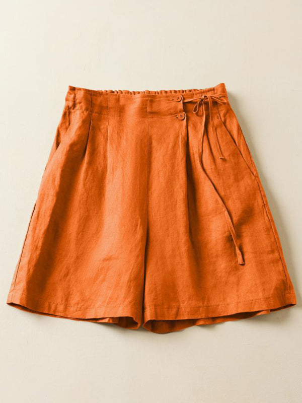 Dames Baggy Shorts Woven Katoen en Linnen 3