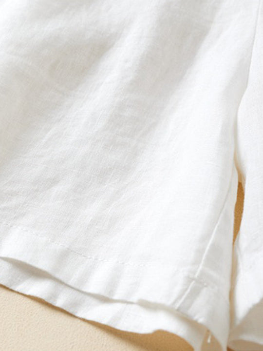 Dames Baggy Shorts Woven Katoen en Linnen 8