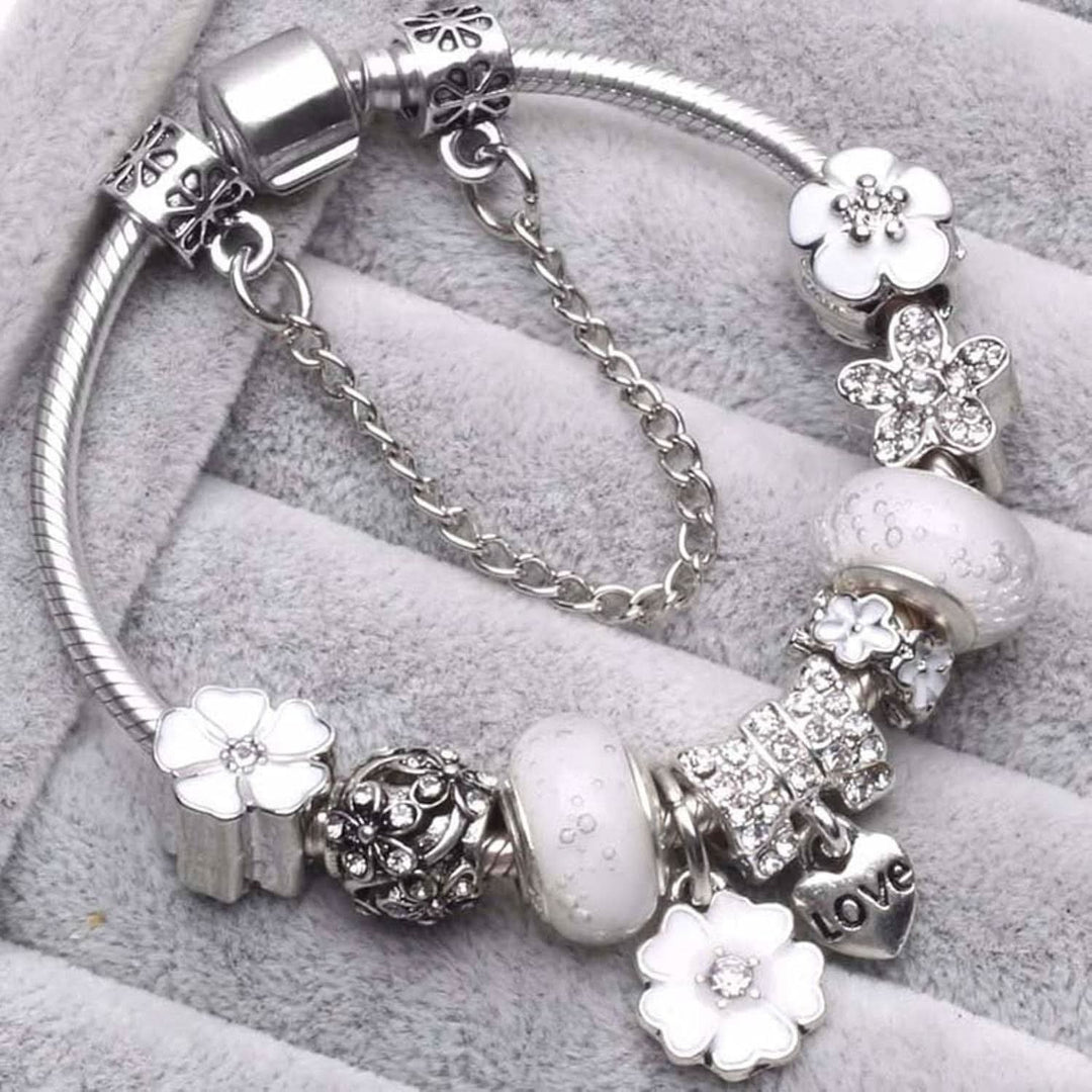 Dames Bedelarmband Bloemontwerp Stijlvol Accessoire 5