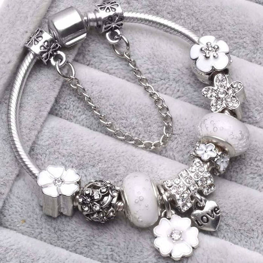 Dames Bedelarmband Bloemontwerp Stijlvol Accessoire 5