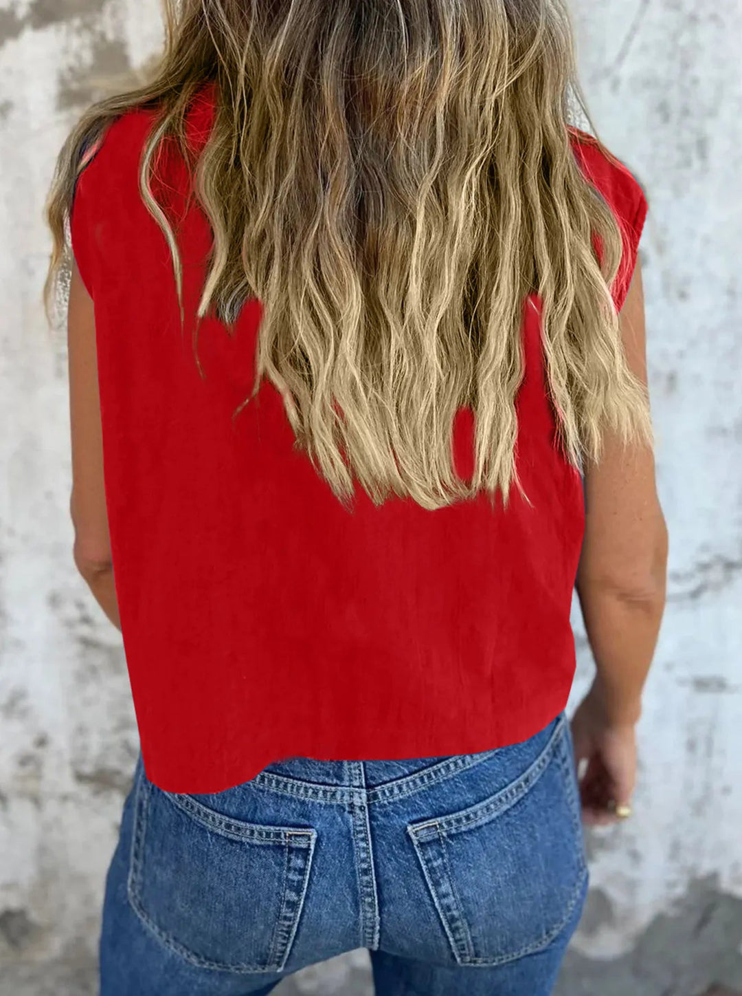 Dames Blouse Basic Knoopsluiting Linnen 4