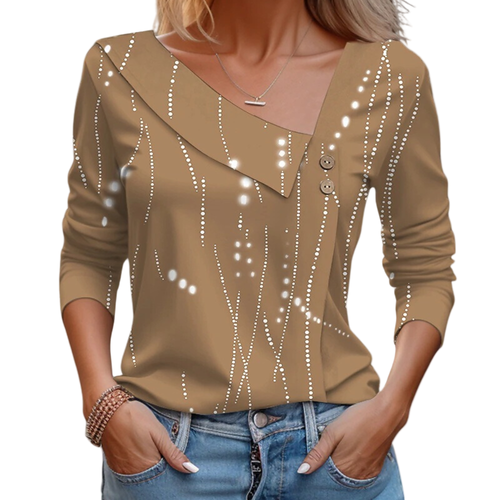 Dames Blouse Bloemmotief Stijlvol 1