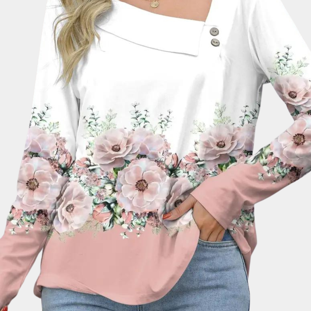Dames Blouse Bloemmotief Stijlvol 3