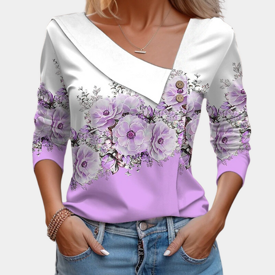 Dames Blouse Bloemmotief Stijlvol 6