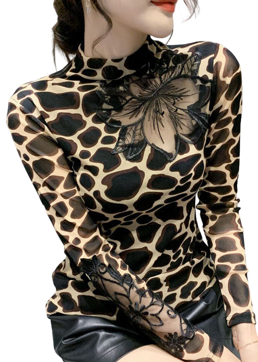 Dames Blouse Luipaardprint Casual 0