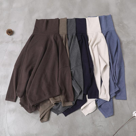 Dames Blouse met Asymmetrische Zoom en Hoge Hals 4