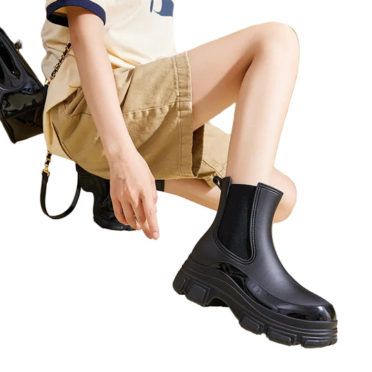 Dames Chelsea Boots Waterdicht met Antislip Chunky Zool 1