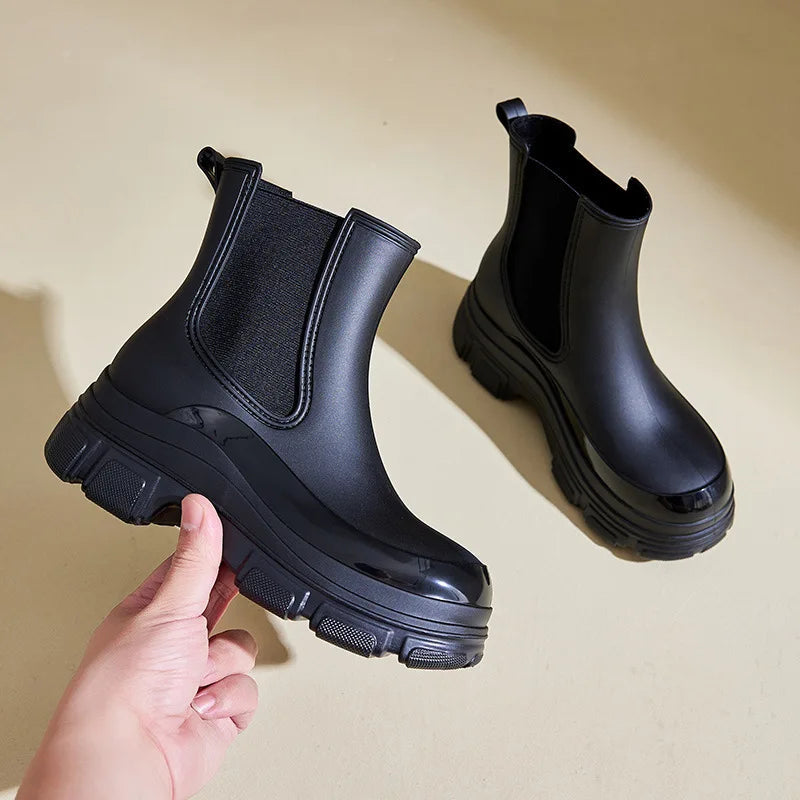 Dames Chelsea Boots Waterdicht met Antislip Chunky Zool 3