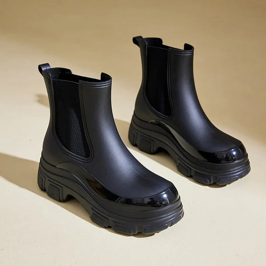 Dames Chelsea Boots Waterdicht met Antislip Chunky Zool 5