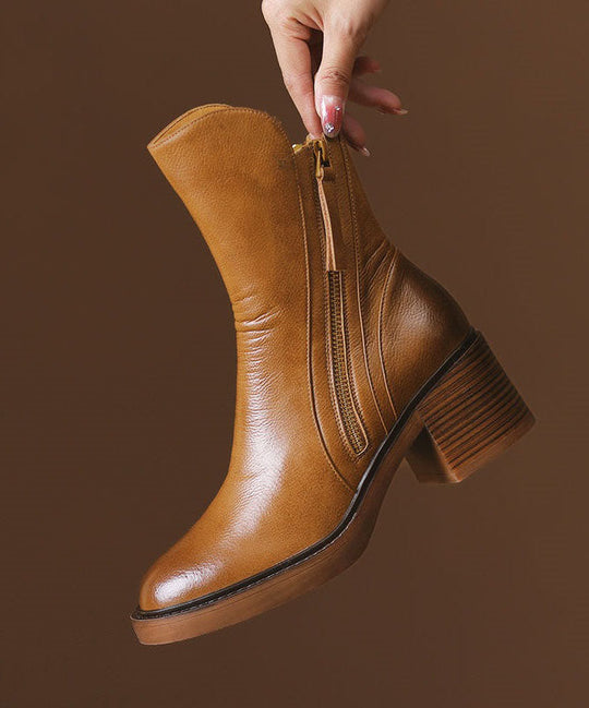 Dames Chelsea Laarzen met Ritssluiting en Dikke Hak 1