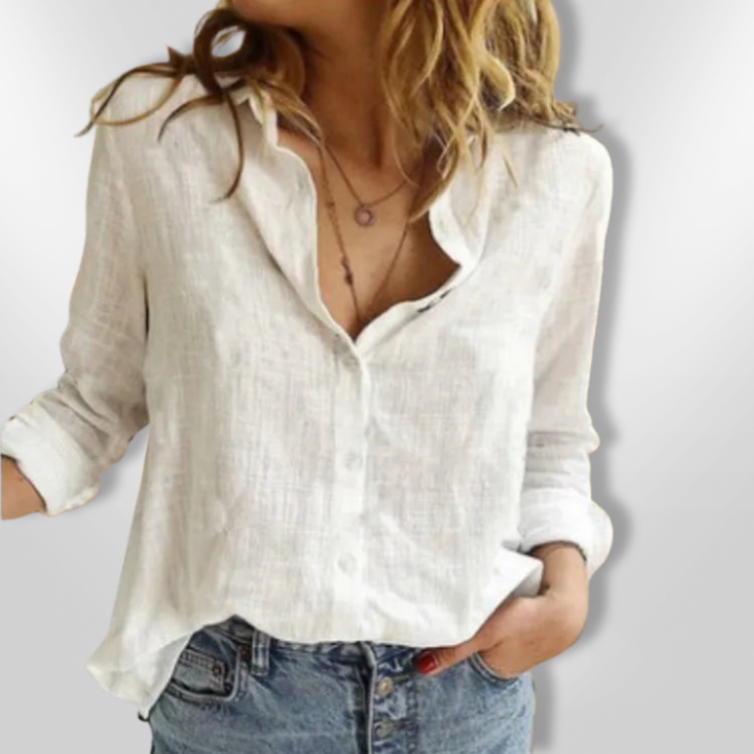 Dames Chemise Boutonnée Met Vogelprint Katoen 7