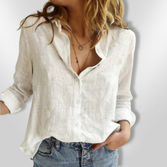 Dames Chemise Boutonnée Met Vogelprint Katoen 7