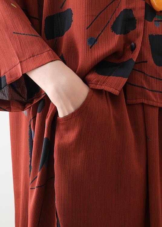 Dames Chiffon Overhemd met Opstaande Kraag en Lange Mouwen 4