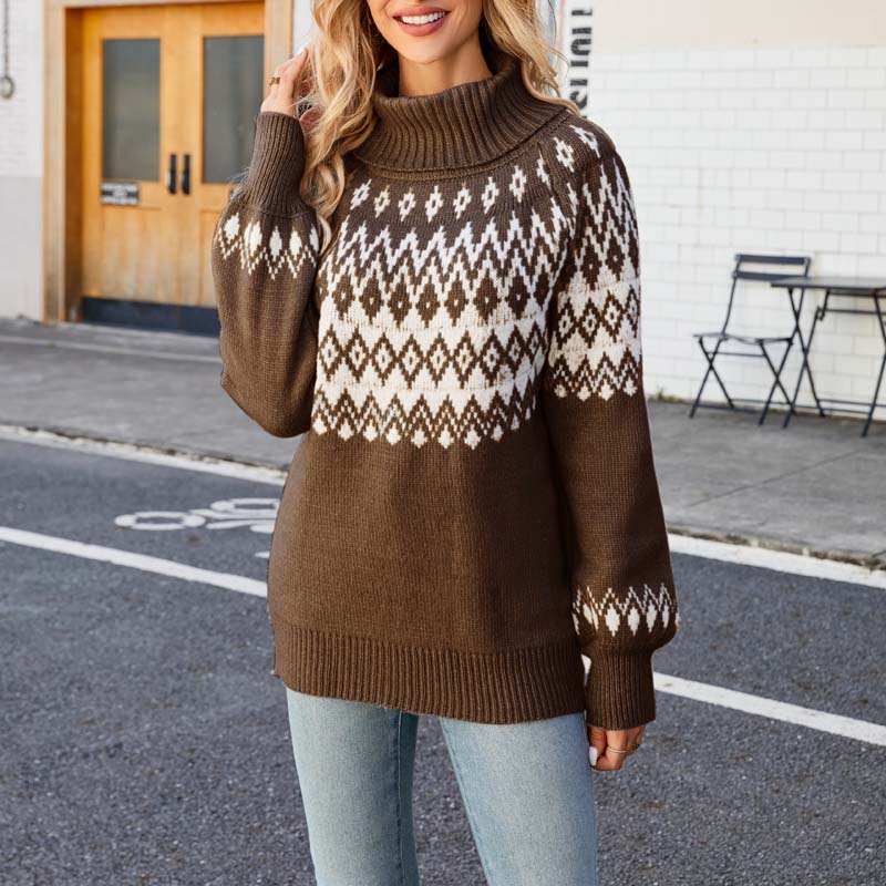 Dames Coltrui Geometrisch Patroon Casual 10