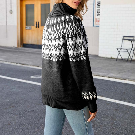 Dames Coltrui Geometrisch Patroon Casual 8