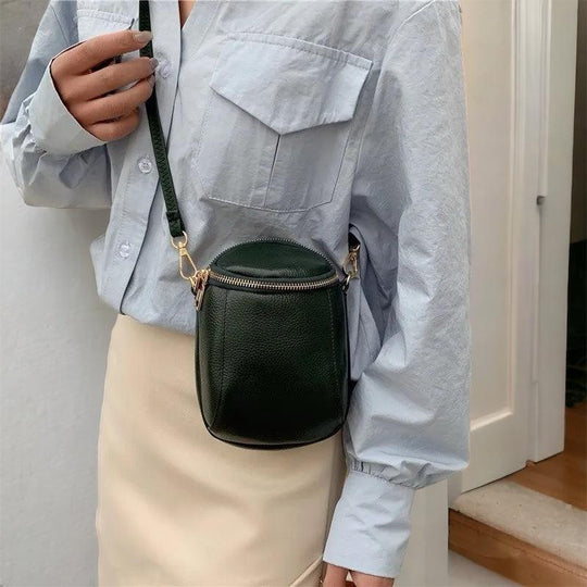 Dames Crossbody Tas Vegan Leder Compact 4