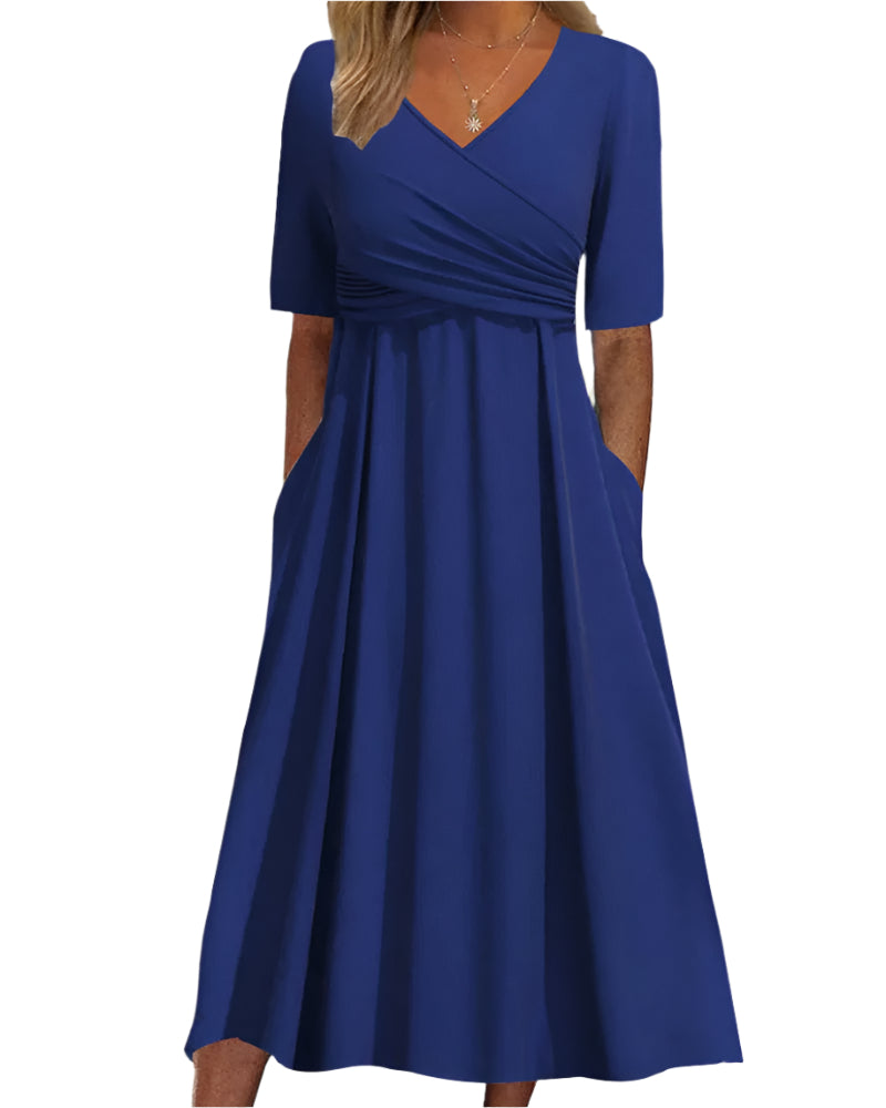 Dames Crossover Midikleid Moderne Stijl 0