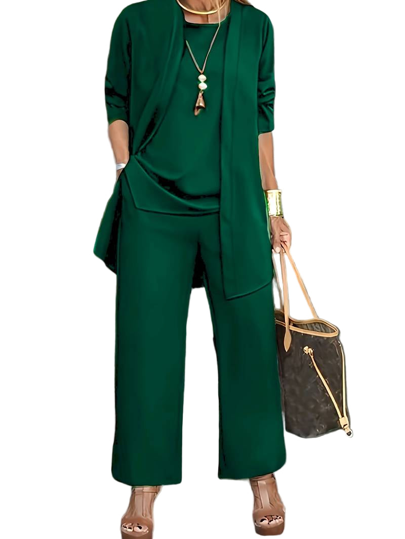 Dames Driedelige Set Broekpak Casual Comfort 9