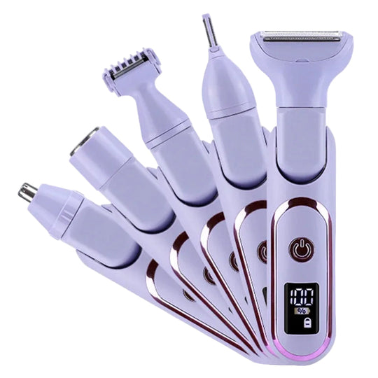 Dames Elektrisch Scheermes 5-in-1 Multifunctioneel 0
