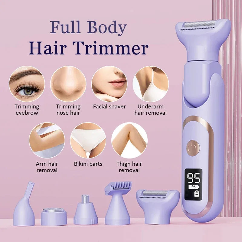 Dames Elektrisch Scheermes 5-in-1 Multifunctioneel 4