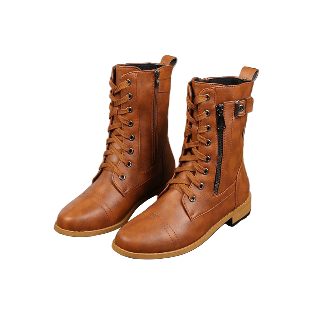 Dames Enkellaarsjes Met Ritssluiting 0