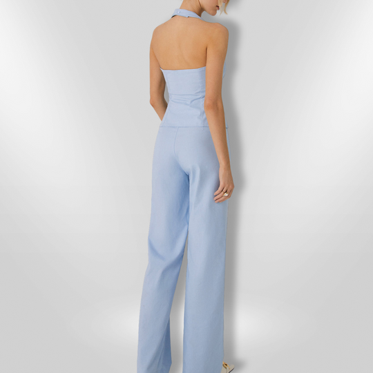 Dames Ensemble Pantalon Droit Halterstijl 2
