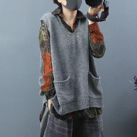 Dames Gebreid Vest Met Capuchon 5