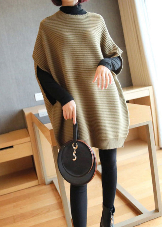 Dames Gebreid Vest met O-hals en Patchwork 3