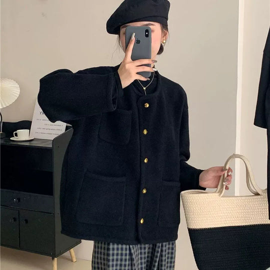 Dames Gebreide Cardigan Met Knopen 1