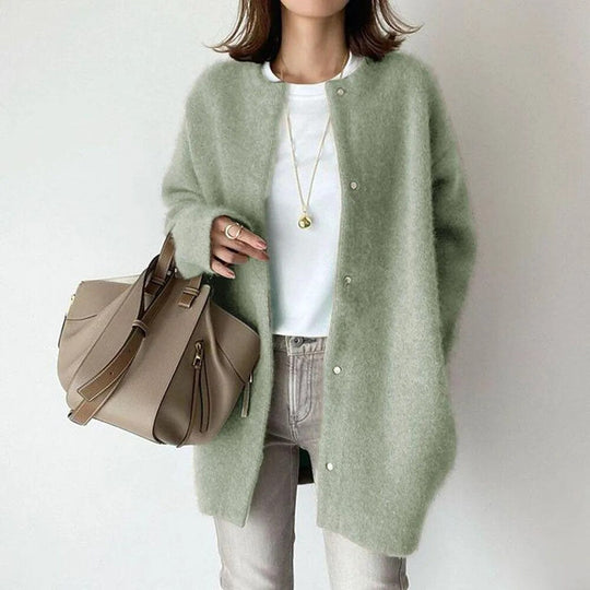 Dames Gebreide Cardigan met Knopen 7