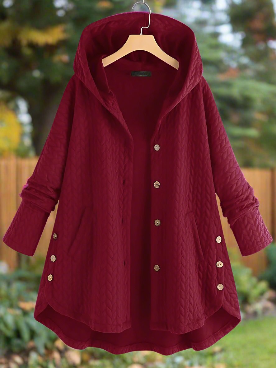 Dames Gewatteerde Jas - Oversized Pasvorm - Gequilt - Met Capuchon - Asymmetrische Zoom 2