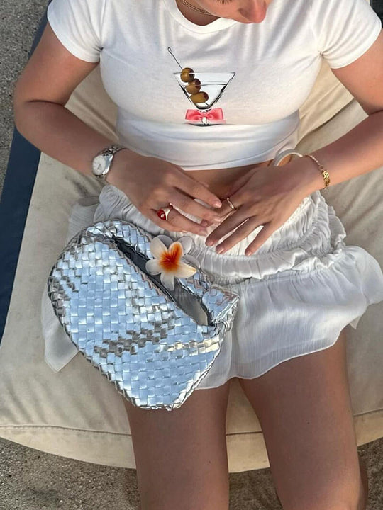 Dames Handtas Mini Geweven Stijlvol 3