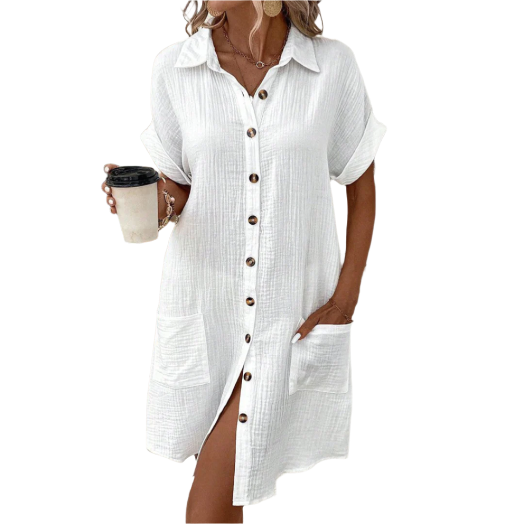 Dames Hemdkleed Modern Stijl Ademend Materiaal 0