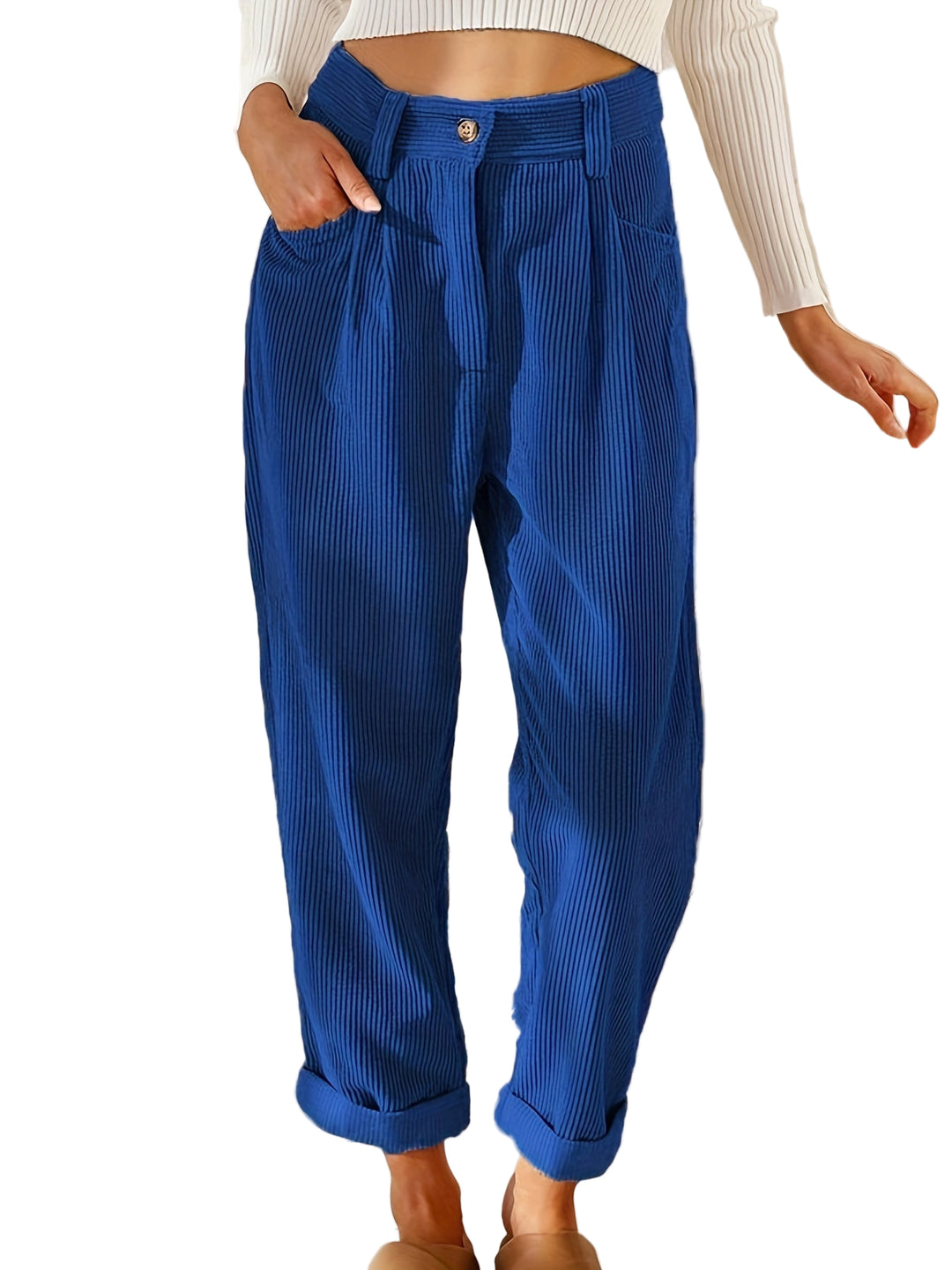 Dames Hoge Taille Broek Casual Comfort 4