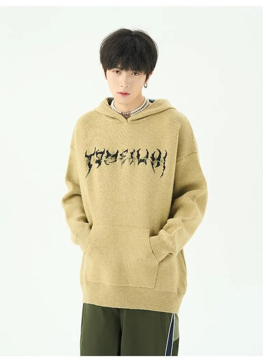 Dames Hoodie Slouchy Gebreid Wol Casual 3