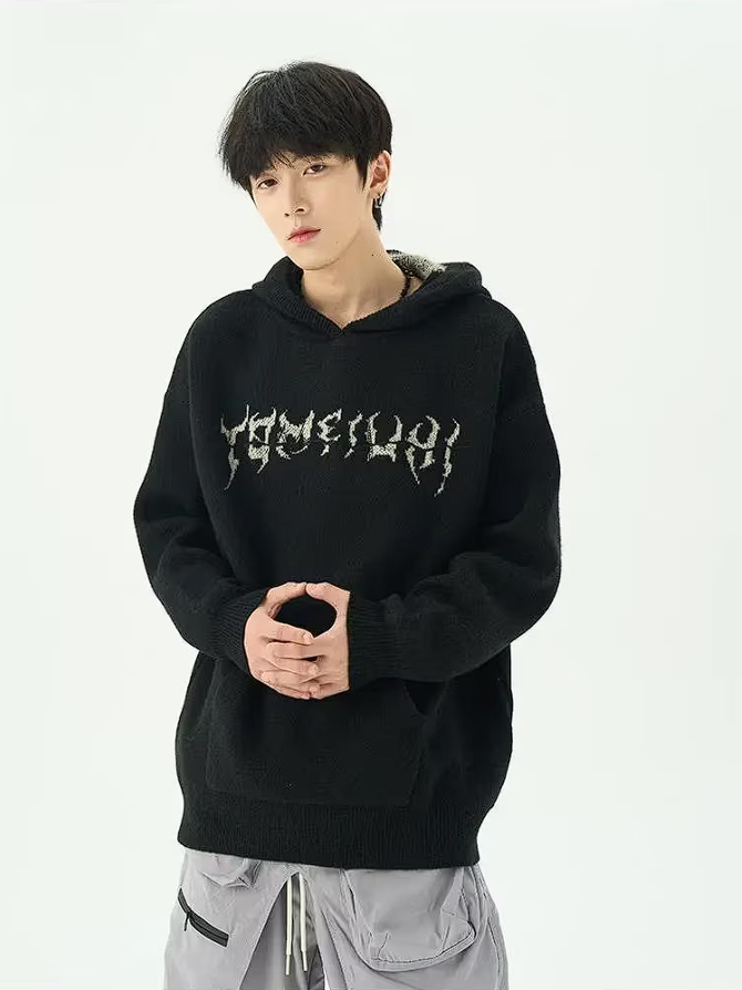 Dames Hoodie Slouchy Gebreid Wol Casual 5