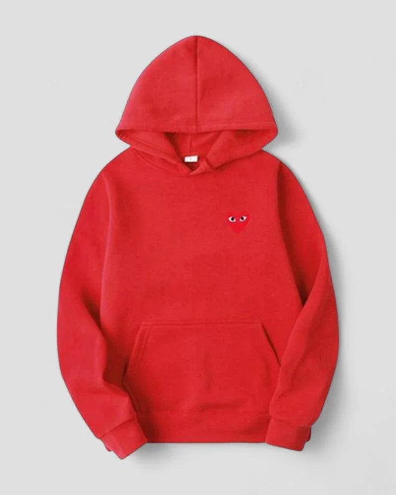 Dames Hoodie met Geborduurd Hartontwerp Casual 7