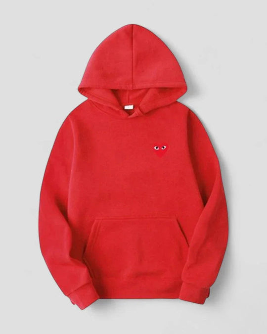 Dames Hoodie met Geborduurd Hartontwerp Casual 7