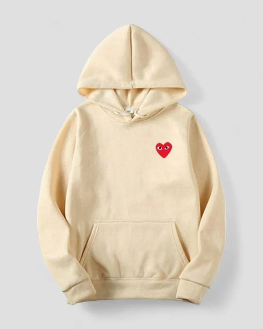 Dames Hoodie met Geborduurd Hartontwerp Casual 9