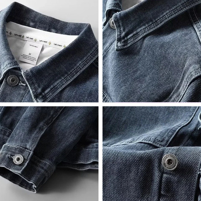 Dames Jas Lichtgewicht Denim Katoen Casual 2